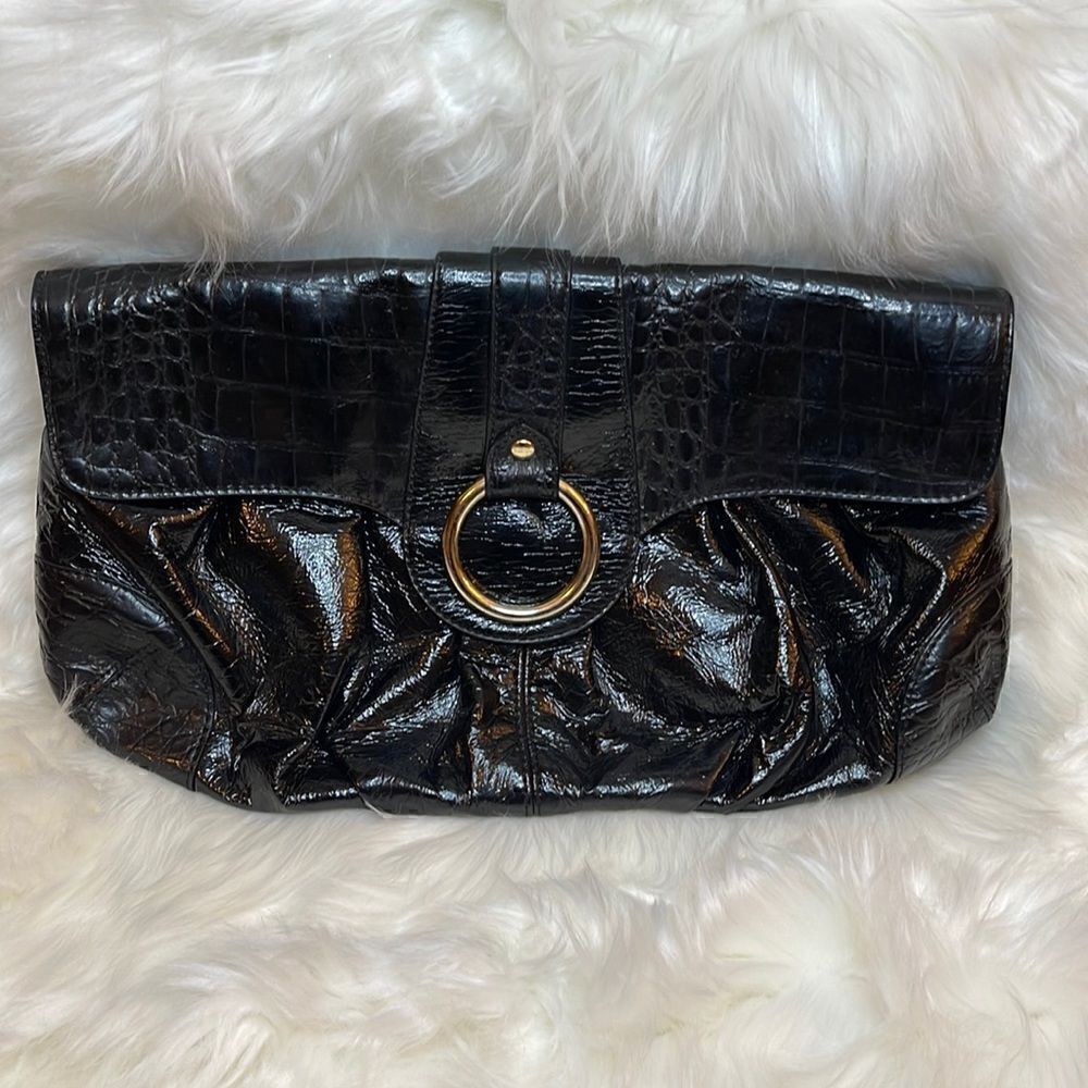 Express Large Black Clutch